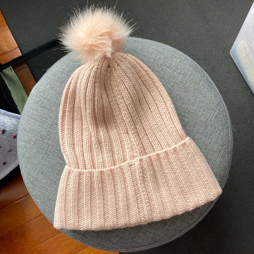 Pink Fuzzy Beanie